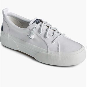 Sperry Slip On Sneakers - White, Size 8  NIB